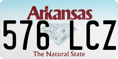 AR license plate 576LCZ