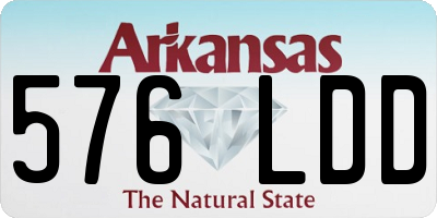AR license plate 576LDD