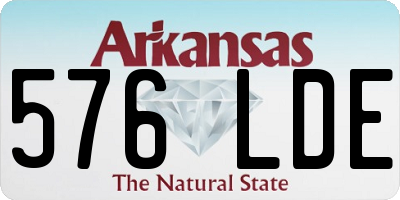AR license plate 576LDE