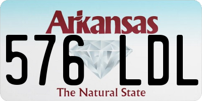 AR license plate 576LDL