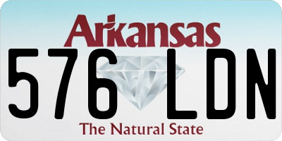 AR license plate 576LDN