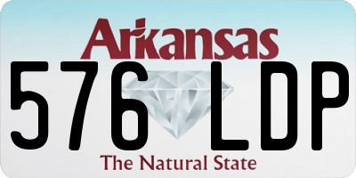 AR license plate 576LDP