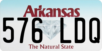 AR license plate 576LDQ
