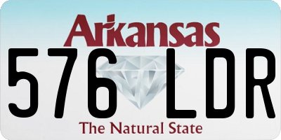 AR license plate 576LDR