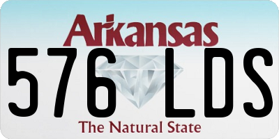 AR license plate 576LDS