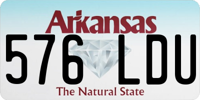 AR license plate 576LDU