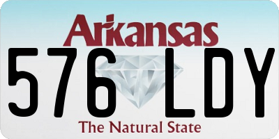 AR license plate 576LDY