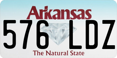 AR license plate 576LDZ