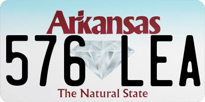 AR license plate 576LEA