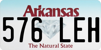 AR license plate 576LEH