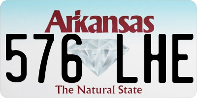 AR license plate 576LHE