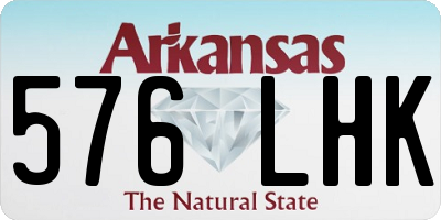 AR license plate 576LHK
