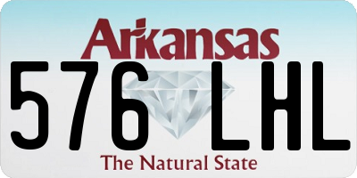AR license plate 576LHL