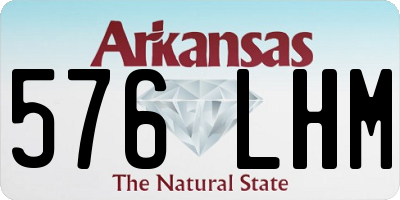 AR license plate 576LHM