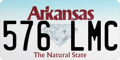 AR license plate 576LMC