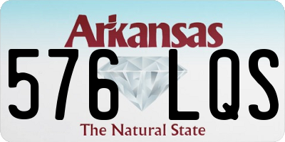 AR license plate 576LQS