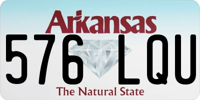 AR license plate 576LQU
