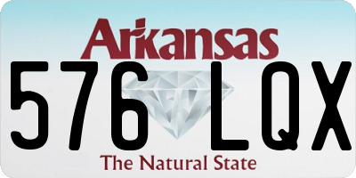 AR license plate 576LQX