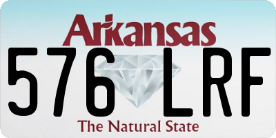 AR license plate 576LRF