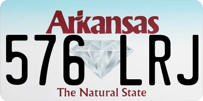 AR license plate 576LRJ
