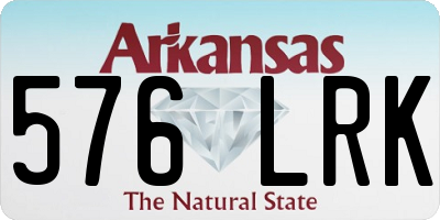 AR license plate 576LRK
