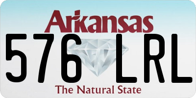 AR license plate 576LRL