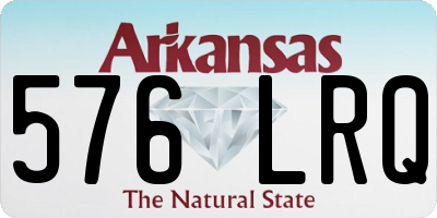 AR license plate 576LRQ