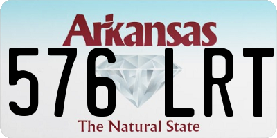 AR license plate 576LRT