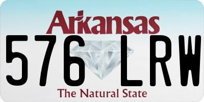 AR license plate 576LRW