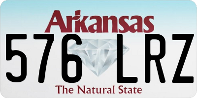 AR license plate 576LRZ