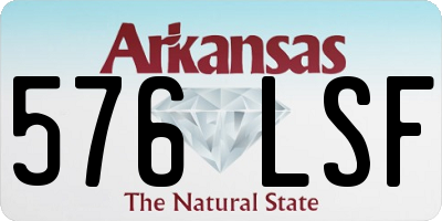 AR license plate 576LSF