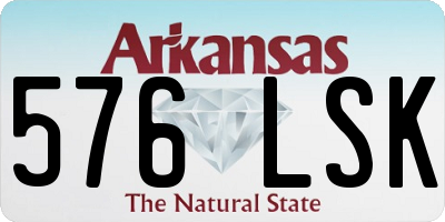 AR license plate 576LSK