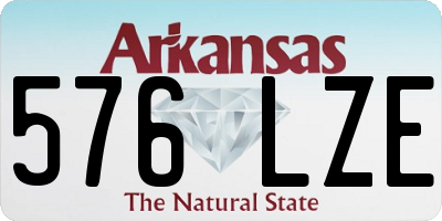 AR license plate 576LZE