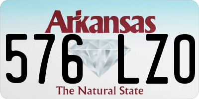 AR license plate 576LZO