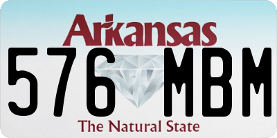 AR license plate 576MBM