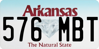 AR license plate 576MBT