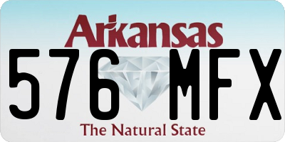 AR license plate 576MFX