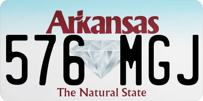 AR license plate 576MGJ