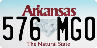AR license plate 576MGO