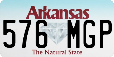 AR license plate 576MGP