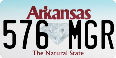AR license plate 576MGR