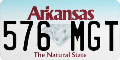 AR license plate 576MGT