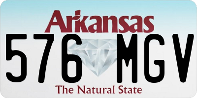 AR license plate 576MGV