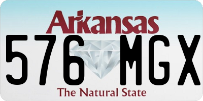 AR license plate 576MGX