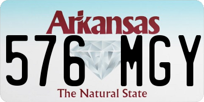 AR license plate 576MGY