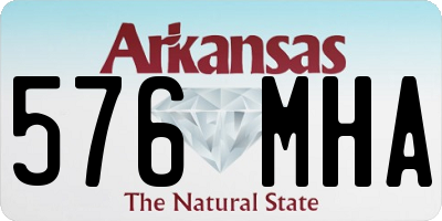 AR license plate 576MHA