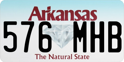 AR license plate 576MHB
