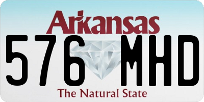 AR license plate 576MHD