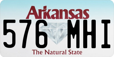 AR license plate 576MHI