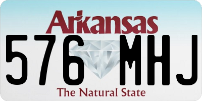 AR license plate 576MHJ